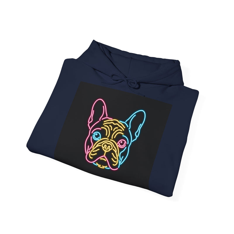 Neon French Bulldog Hoodie