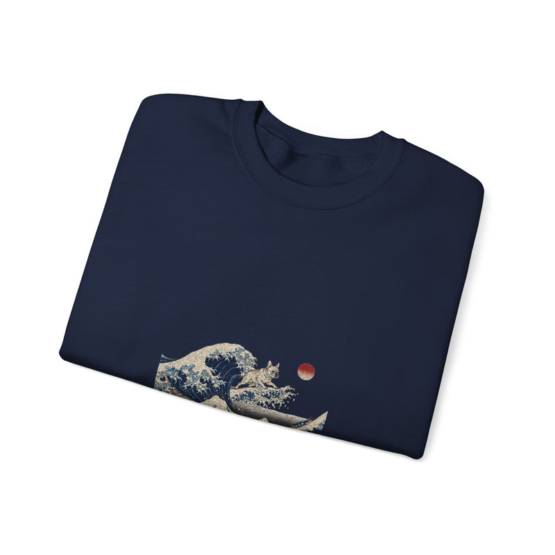 Great Wave French Bulldog Sweatshirt