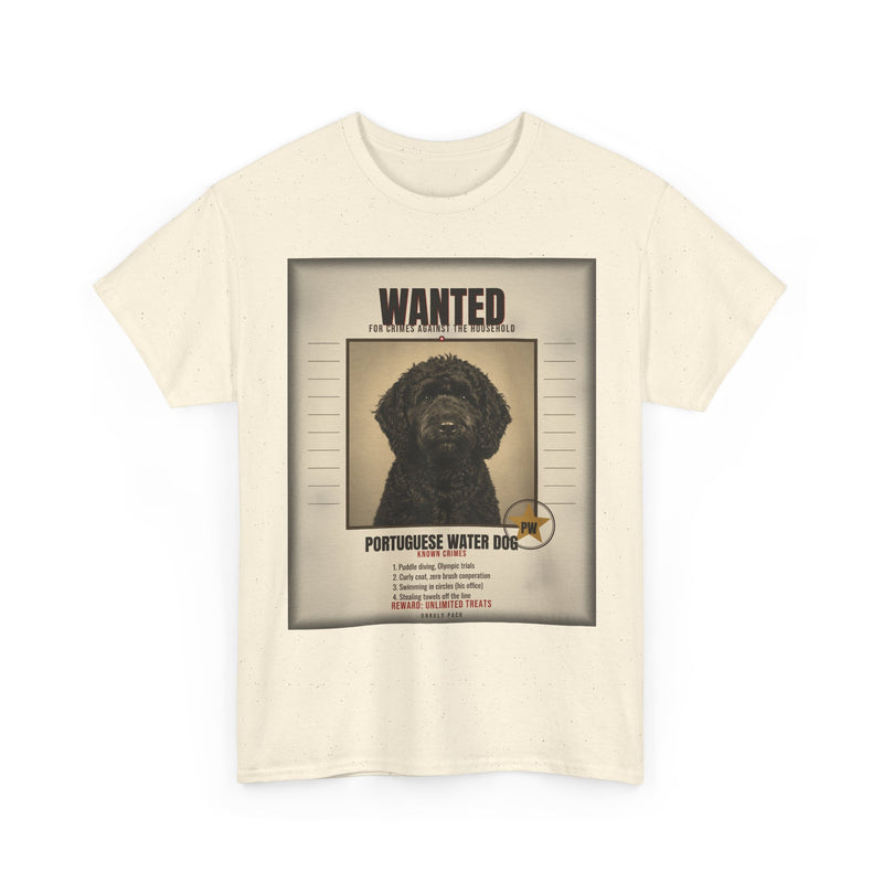 Wanted Portuguese Water Dog Tee