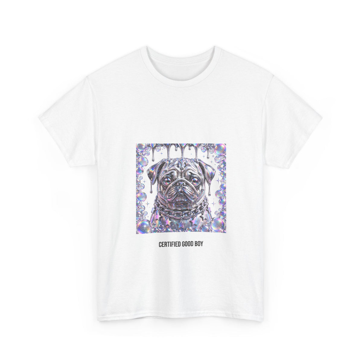 Y2K Chrome Pug Tee
