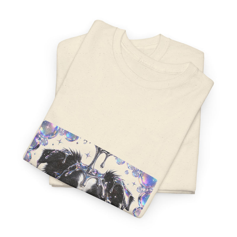 Y2K Chrome Border Collie Tee