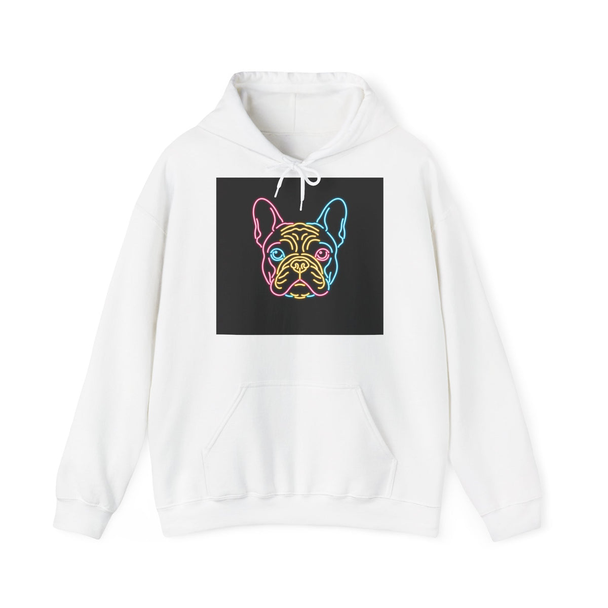 Neon French Bulldog Hoodie