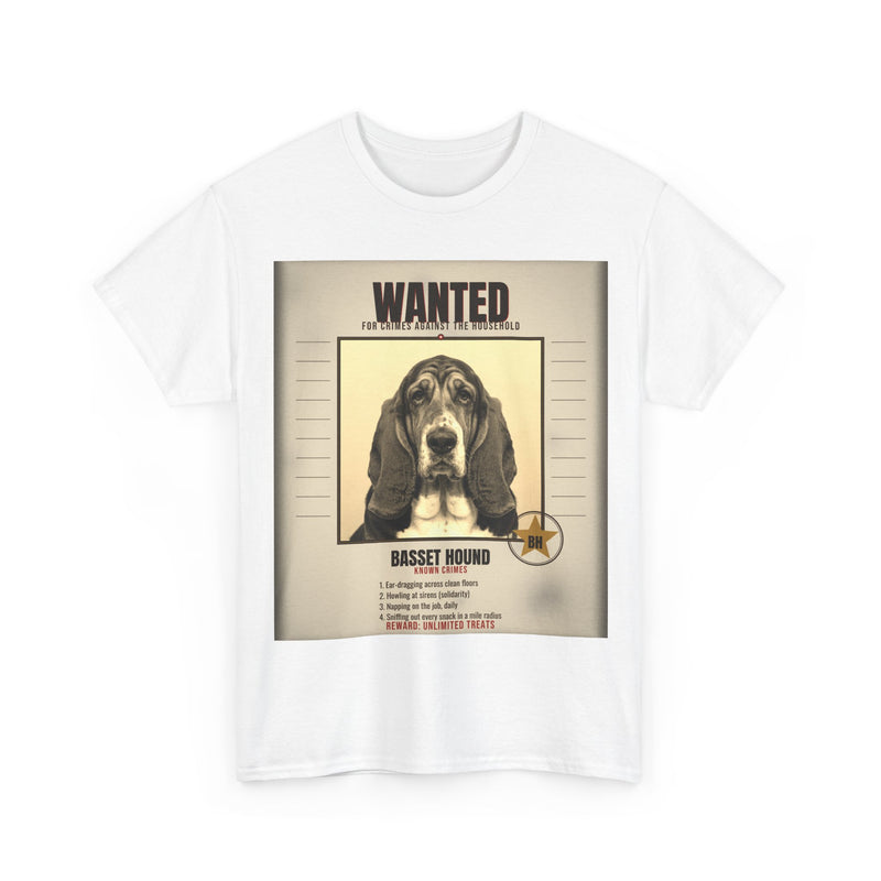 Wanted Basset Hound Tee