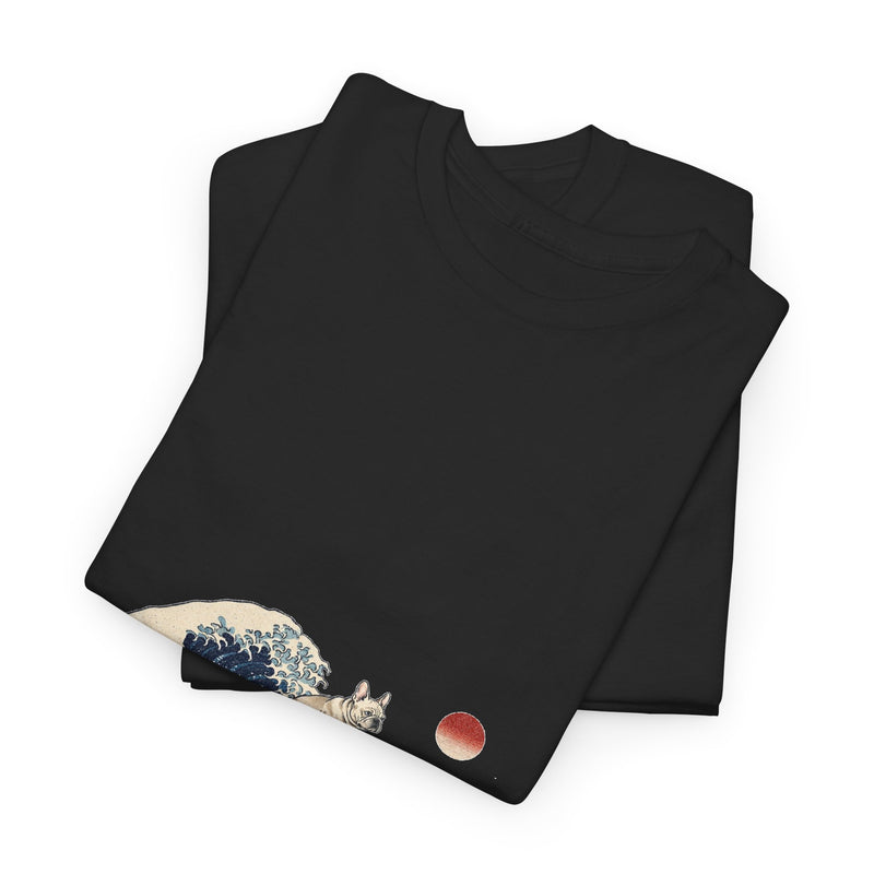 Great Wave French Bulldog Hoodie