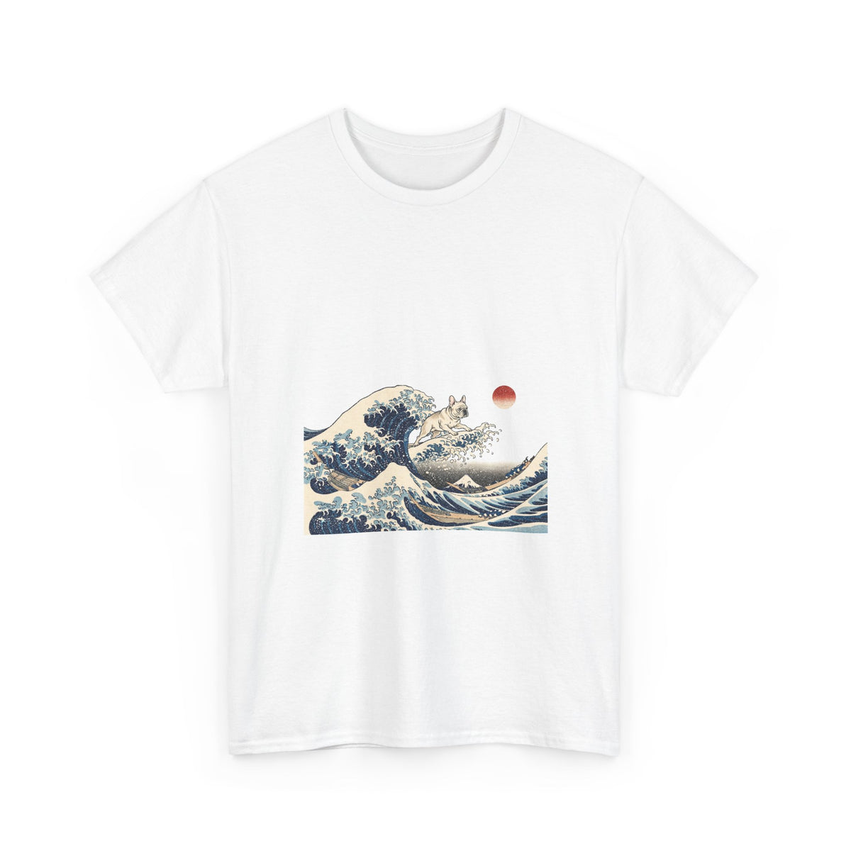 Great Wave French Bulldog Hoodie