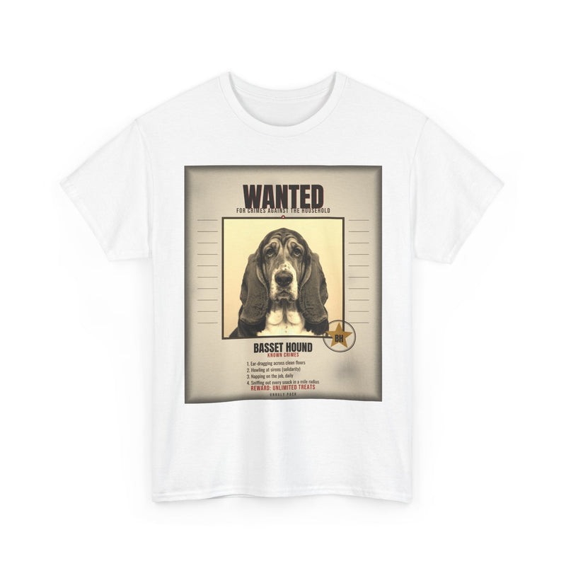 Wanted Basset Hound Tee