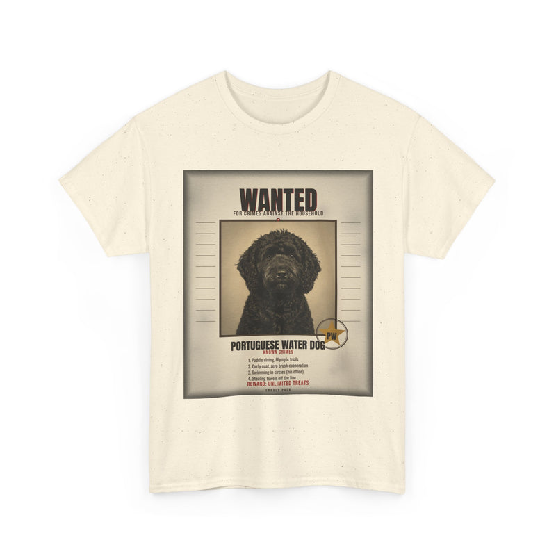 Wanted Portuguese Water Dog Tee