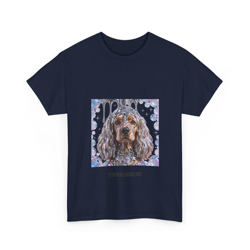 Y2K Chrome Cocker Spaniel Tee