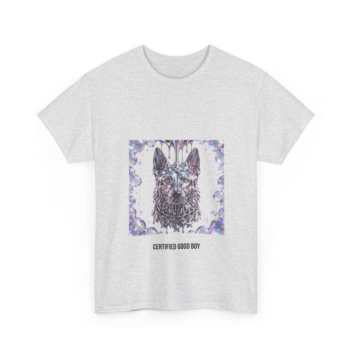 Y2K Chrome German Shepherd Tee