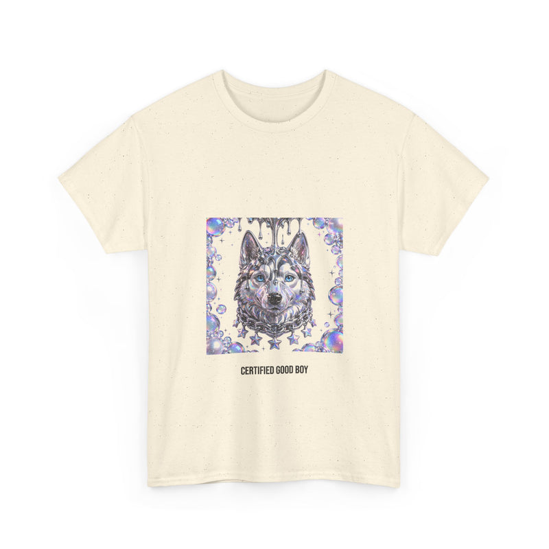 Y2K Chrome Siberian Husky Tee