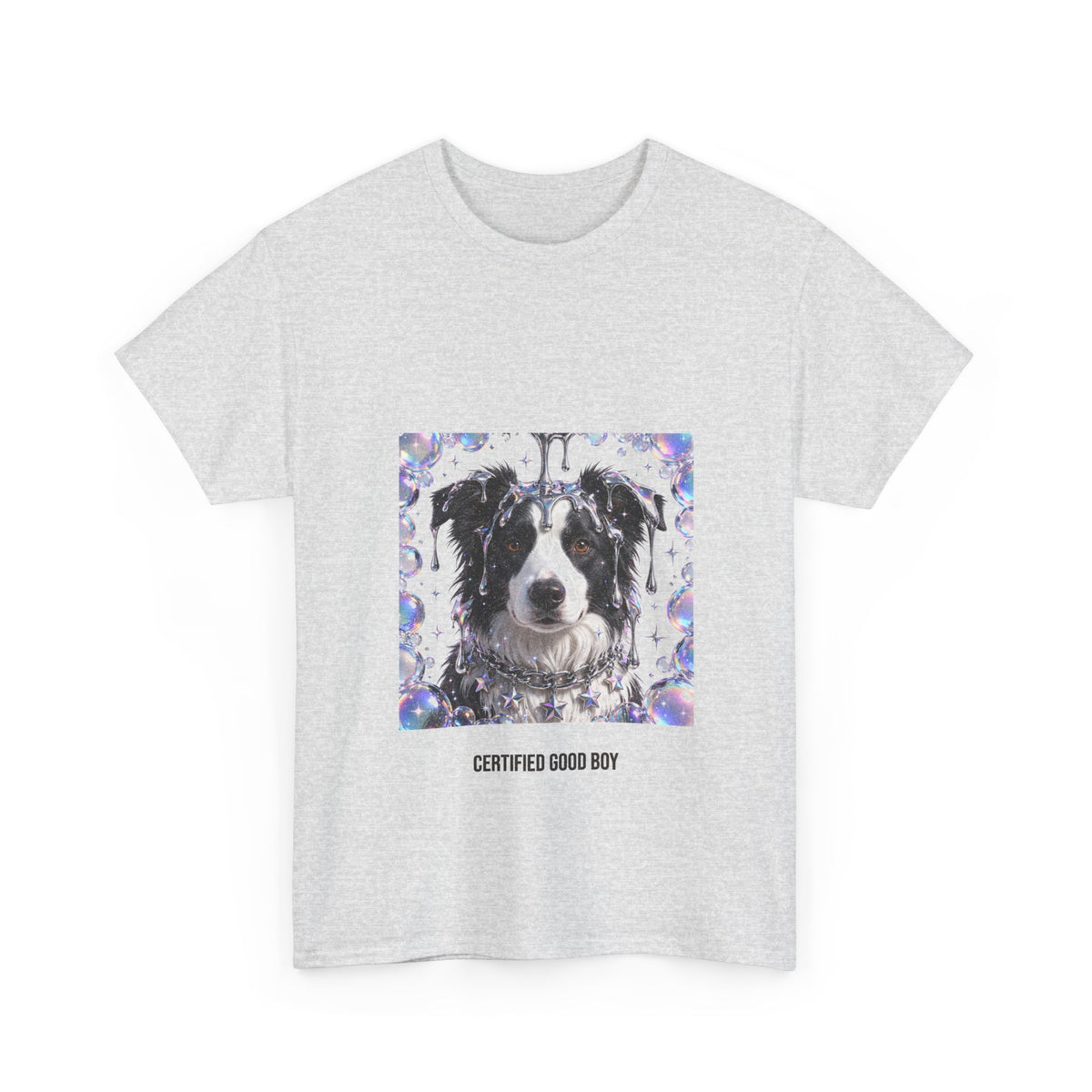 Y2K Chrome Border Collie Tee