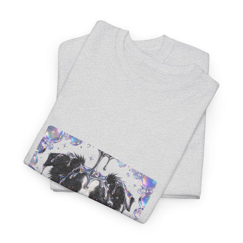 Y2K Chrome Border Collie Tee