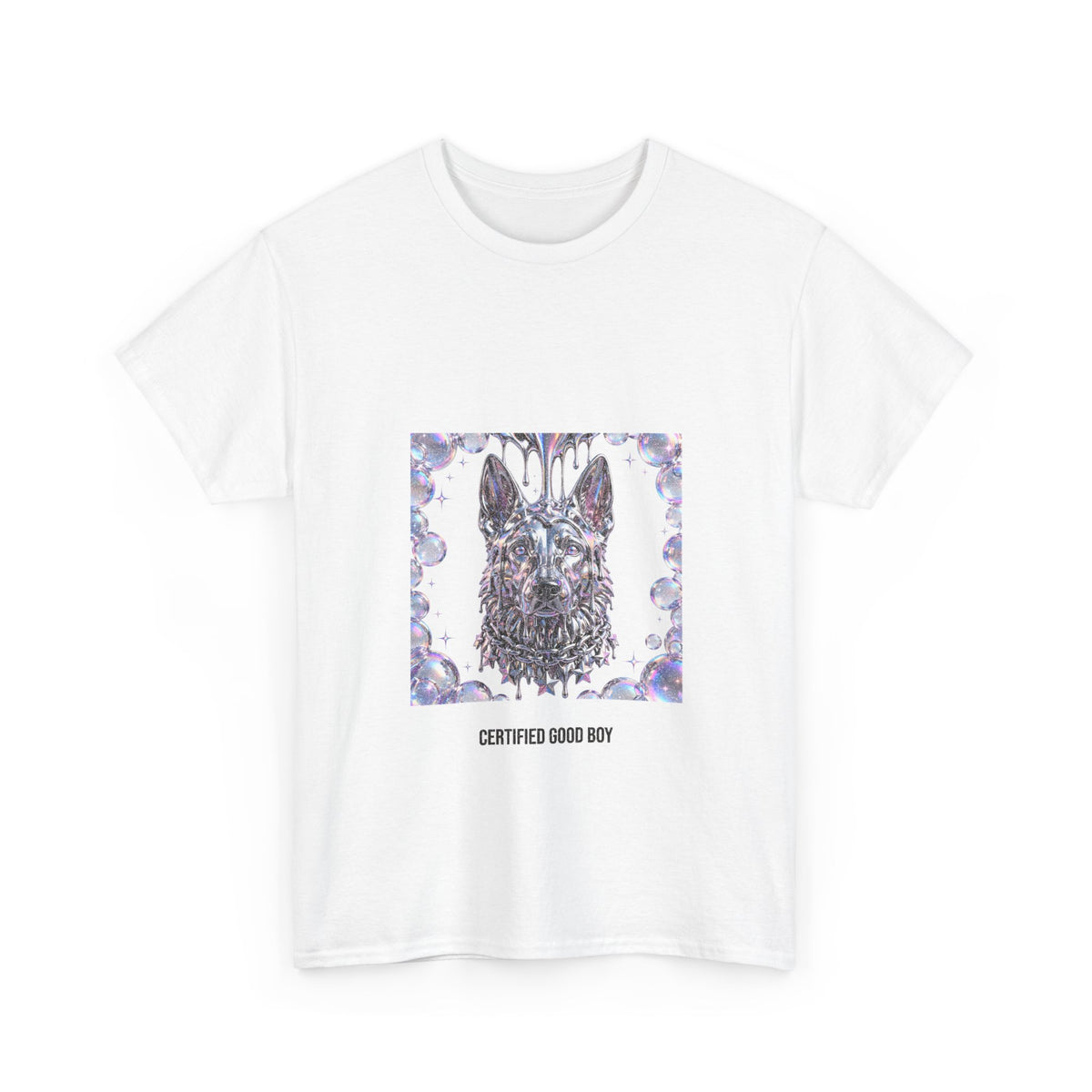 Y2K Chrome German Shepherd Tee