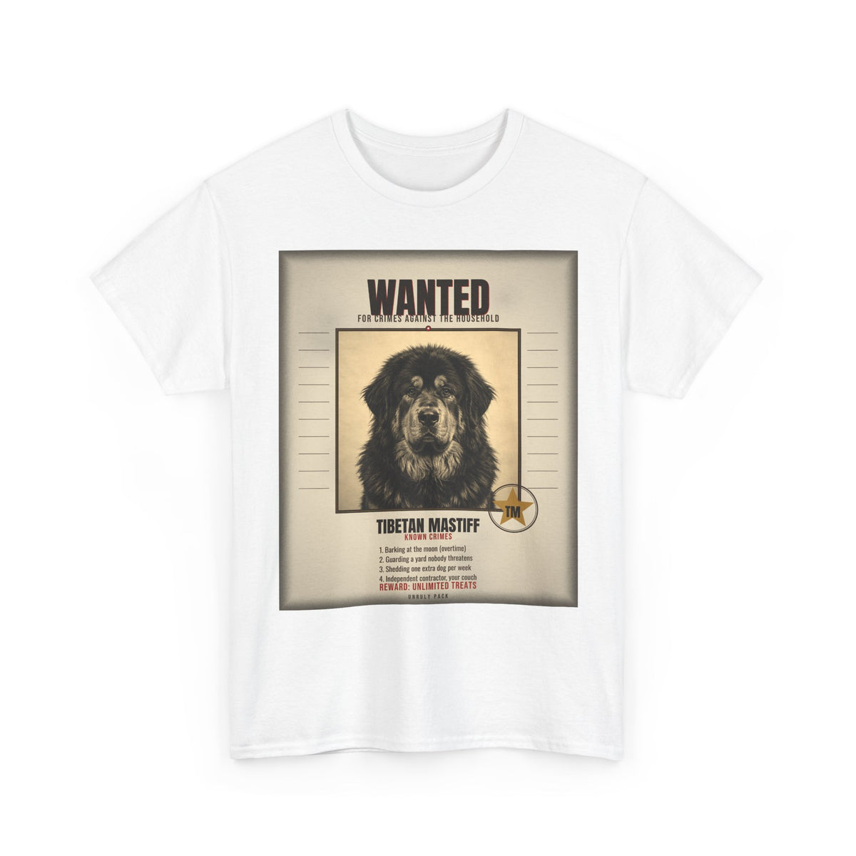 Wanted Tibetan Mastiff Tee