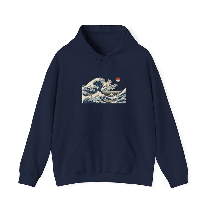 Great Wave French Bulldog Hoodie