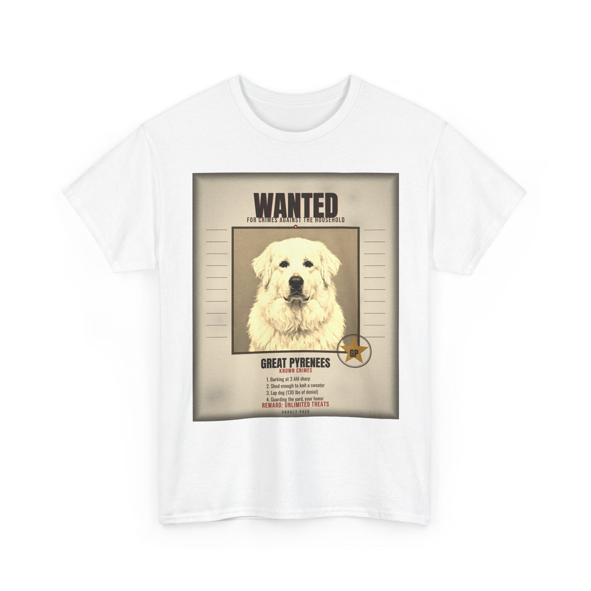 Wanted Great Pyrenees Tee