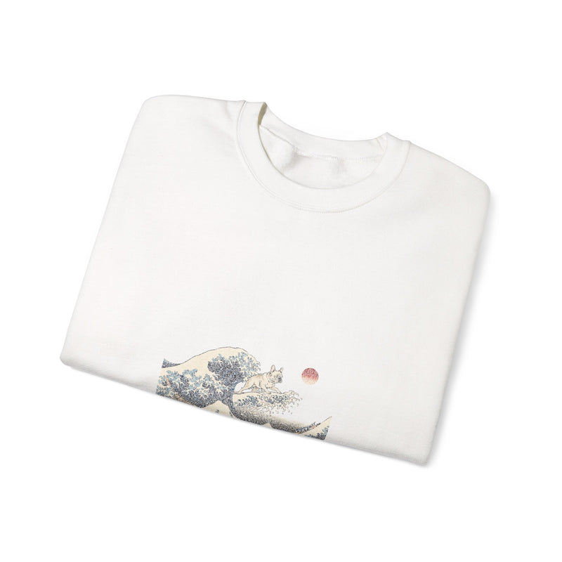 Great Wave French Bulldog Sweatshirt