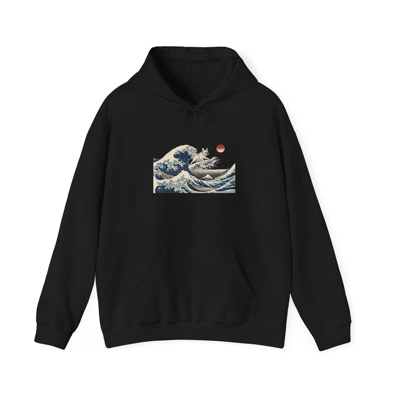 Great Wave French Bulldog Hoodie