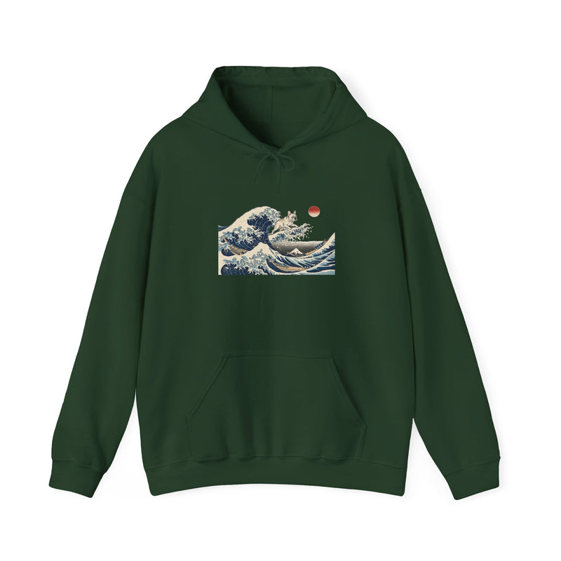 Great Wave French Bulldog Hoodie