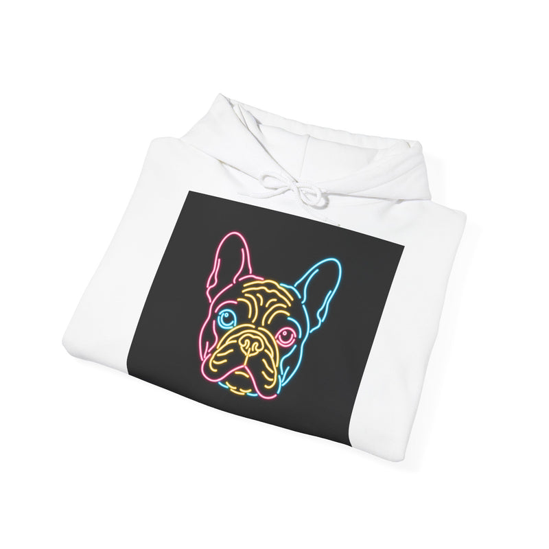 Neon French Bulldog Hoodie