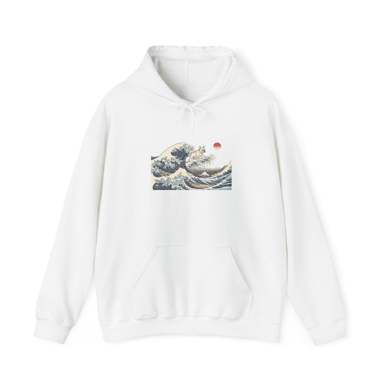 Great Wave French Bulldog Hoodie