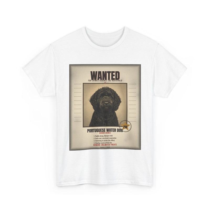 Wanted Portuguese Water Dog Tee