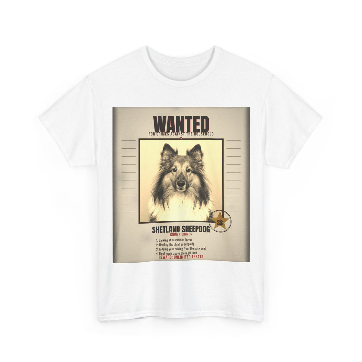 Wanted Shetland Sheepdog Tee