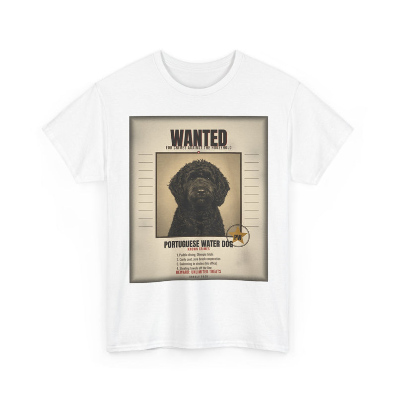 Wanted Portuguese Water Dog Tee