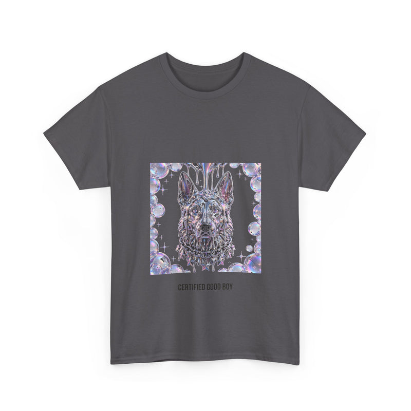 Y2K Chrome German Shepherd Tee