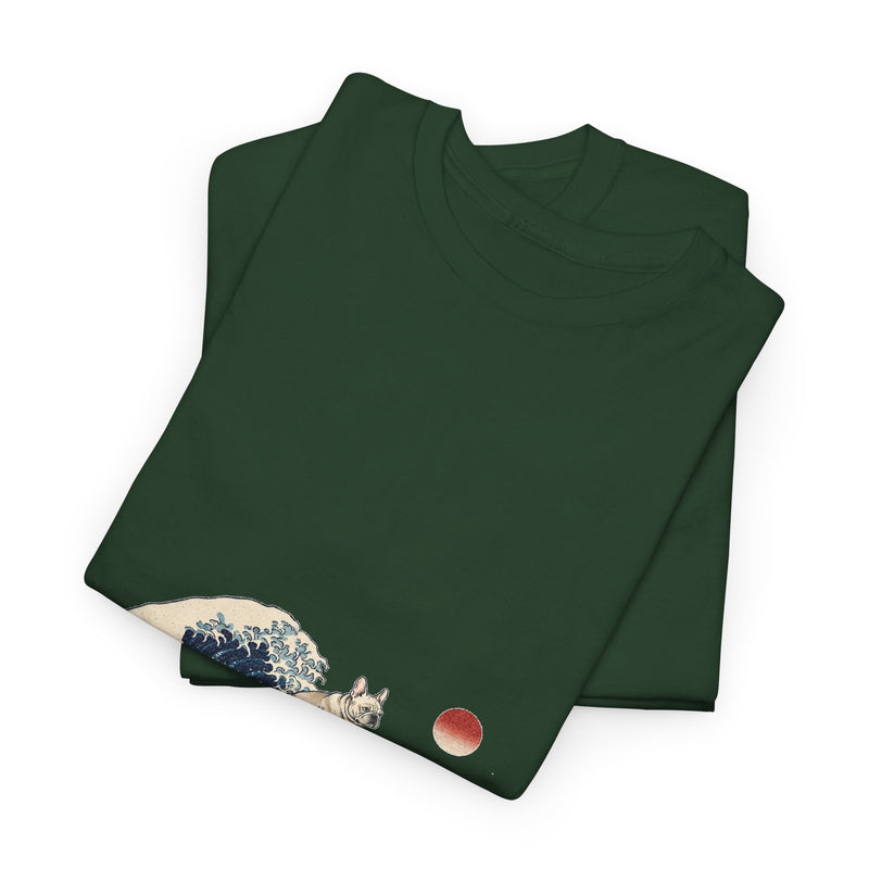 Great Wave French Bulldog Hoodie