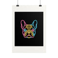 Neon Frenchie Art Print