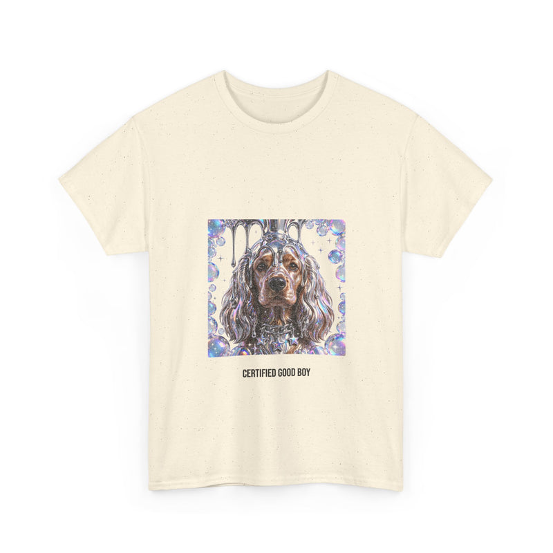 Y2K Chrome Cocker Spaniel Tee