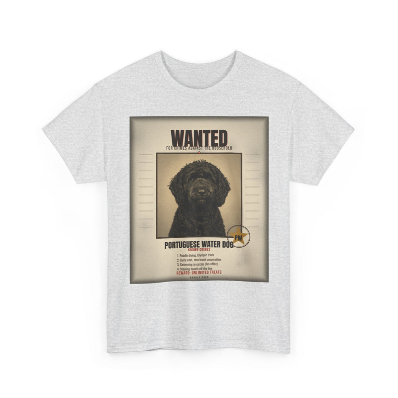 Wanted Portuguese Water Dog Tee
