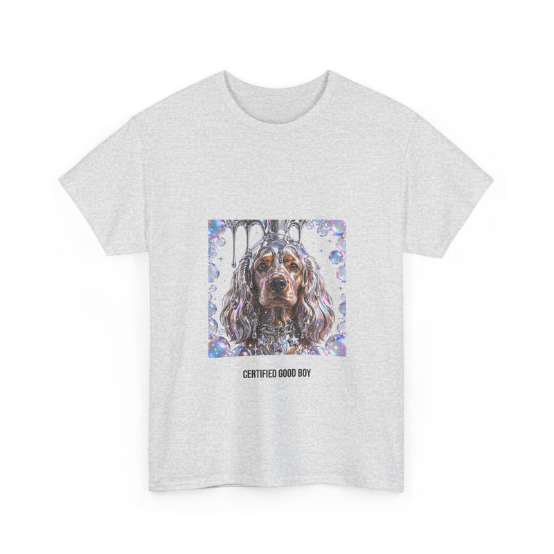 Y2K Chrome Cocker Spaniel Tee