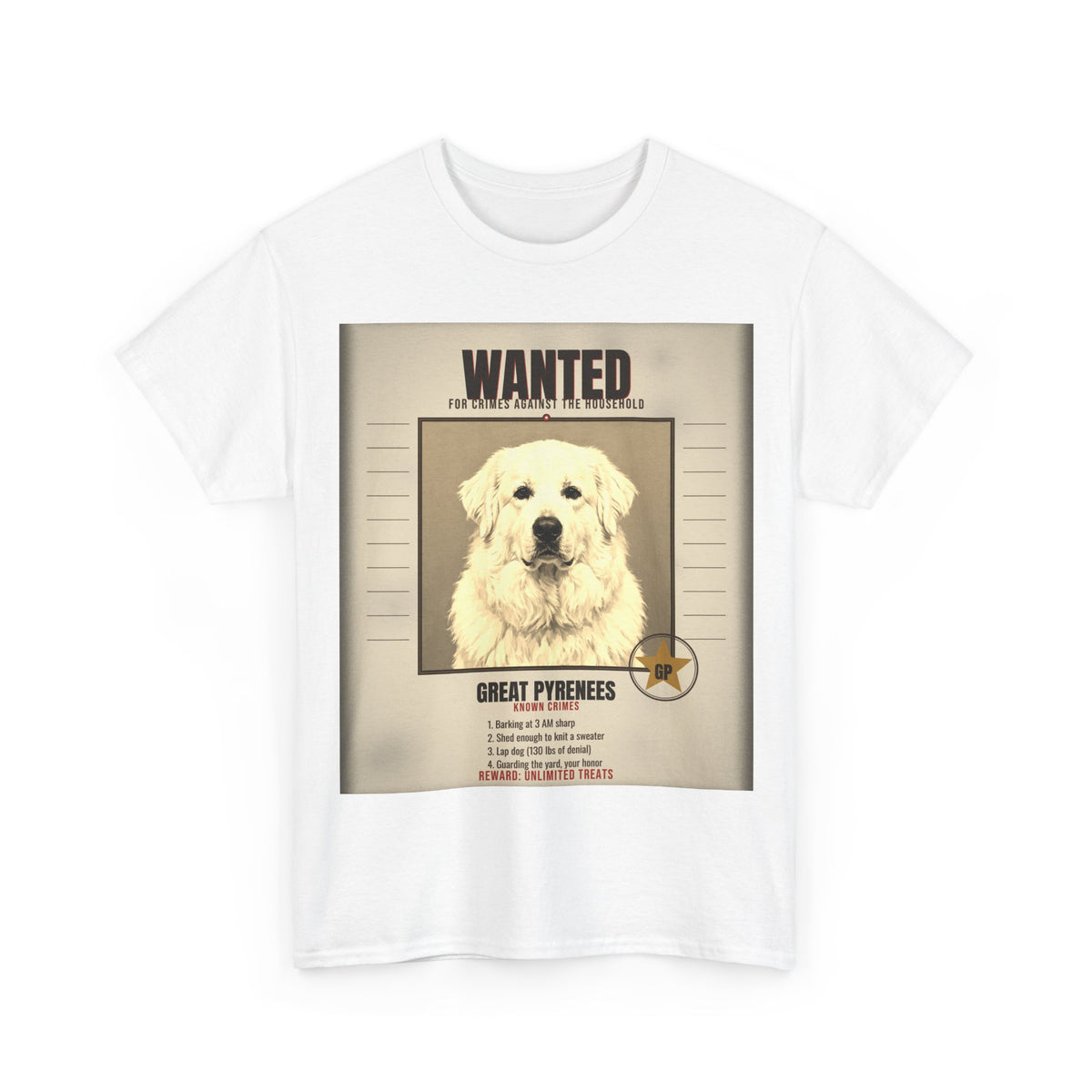 Wanted Great Pyrenees Tee