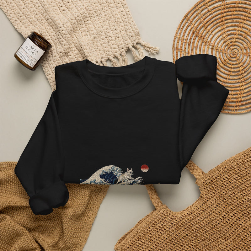 Great Wave French Bulldog Sweatshirt