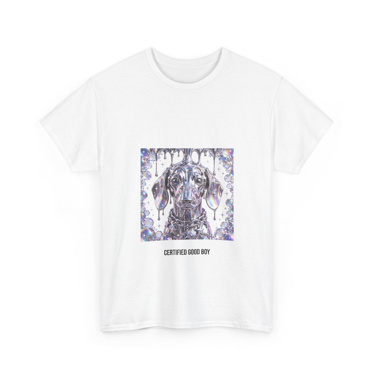 Y2K Chrome Dachshund Tee