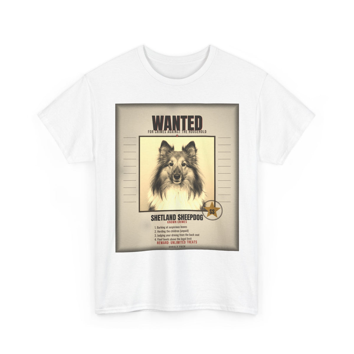 Wanted Shetland Sheepdog Tee