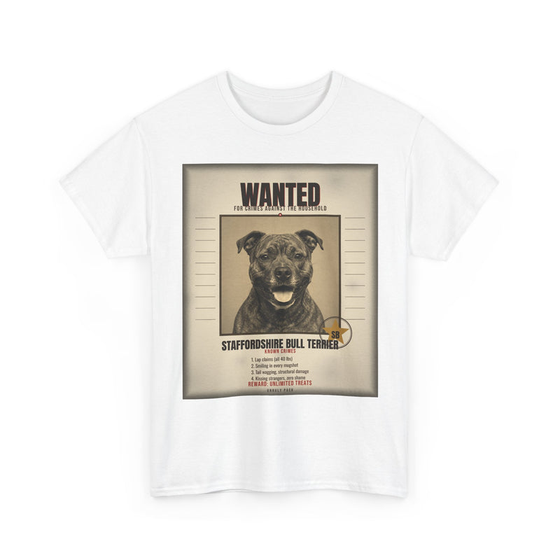 Wanted Staffordshire Bull Terrier Tee