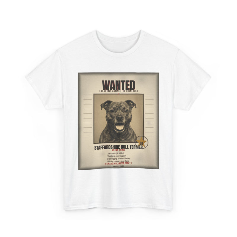 Wanted Staffordshire Bull Terrier Tee