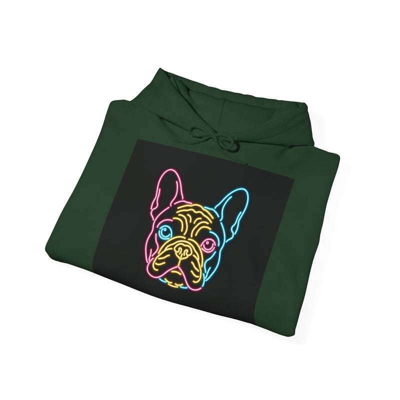 Neon French Bulldog Hoodie