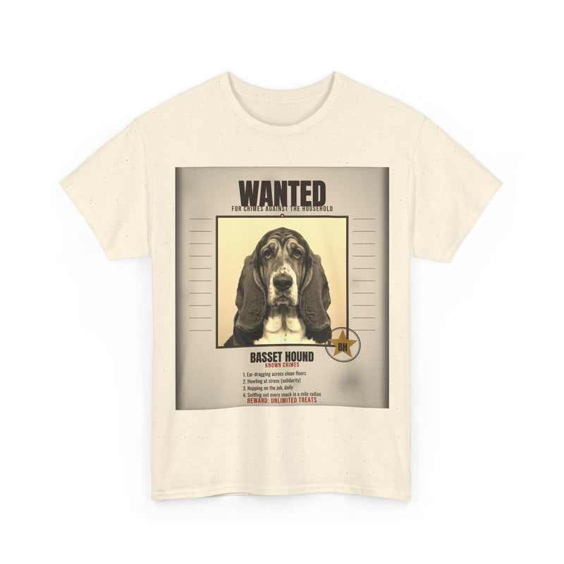 Wanted Basset Hound Tee