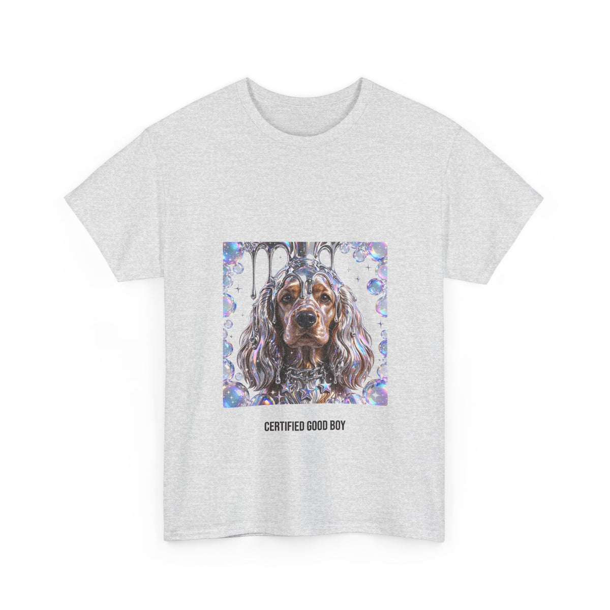 Y2K Chrome Cocker Spaniel Tee