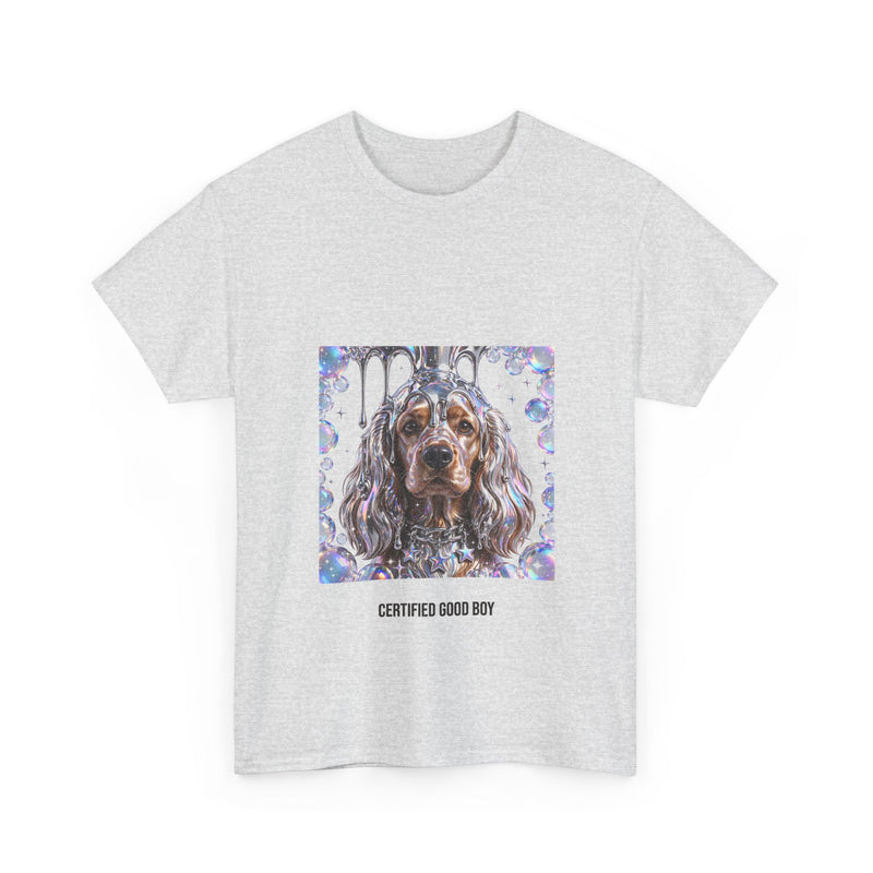 Y2K Chrome Cocker Spaniel Tee