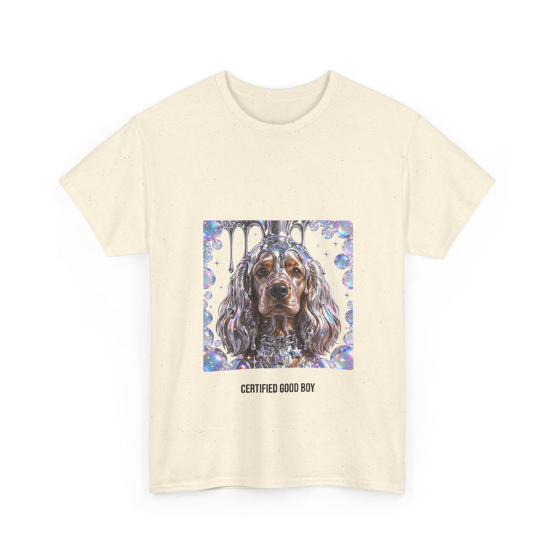 Y2K Chrome Cocker Spaniel Tee