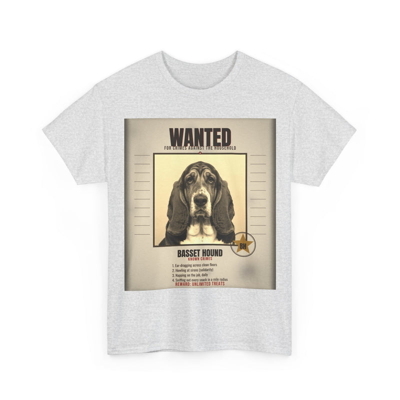 Wanted Basset Hound Tee