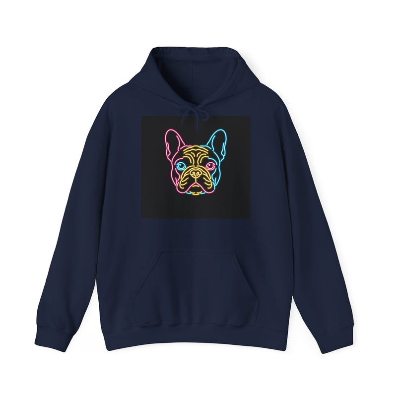 Neon French Bulldog Hoodie