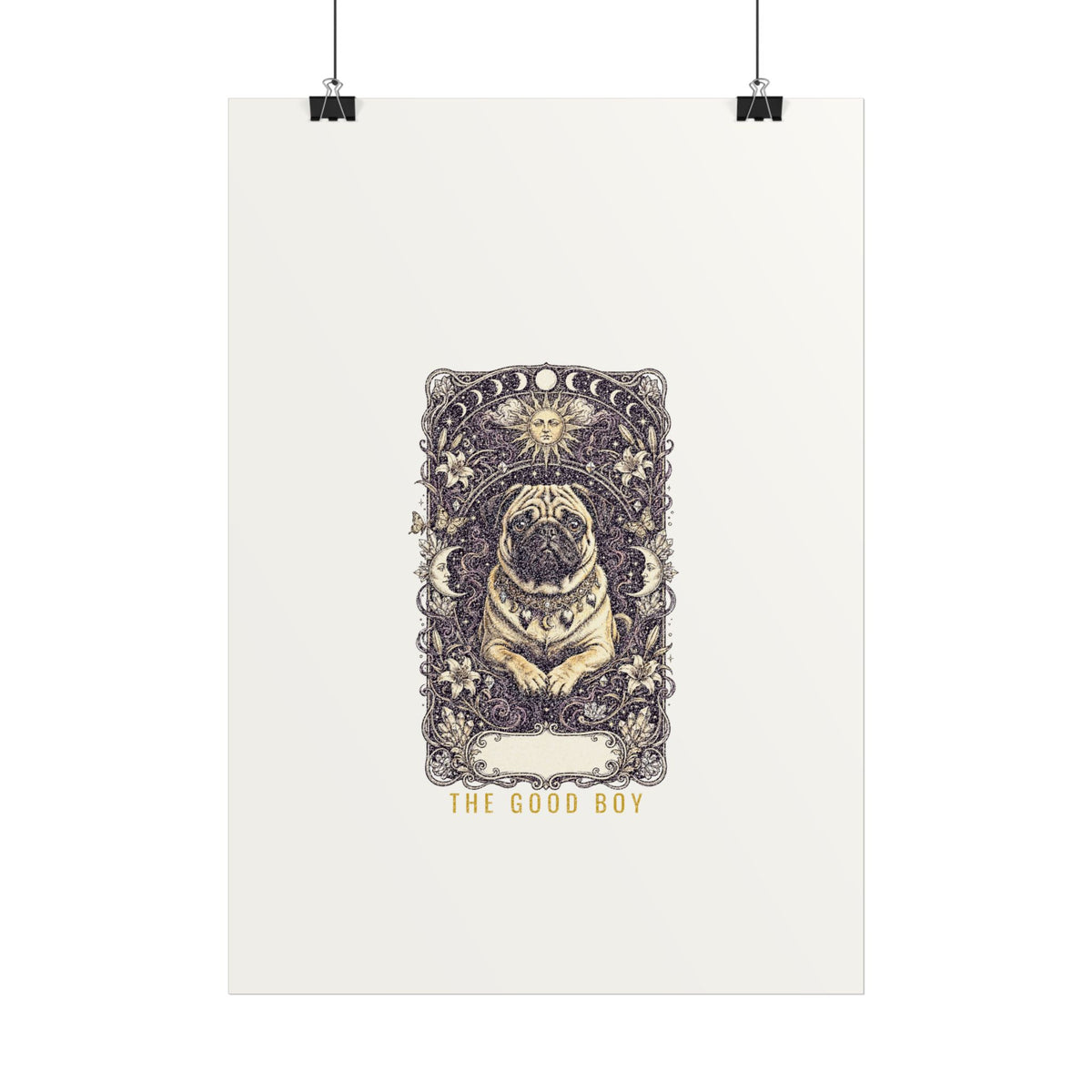 Tarot Pug Art Print