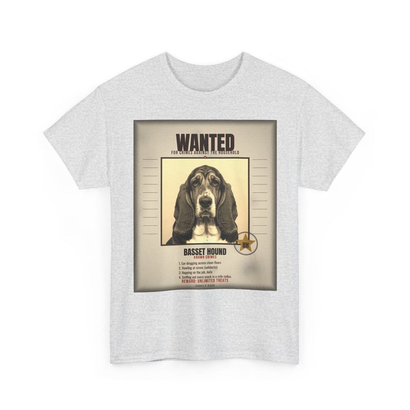 Wanted Basset Hound Tee