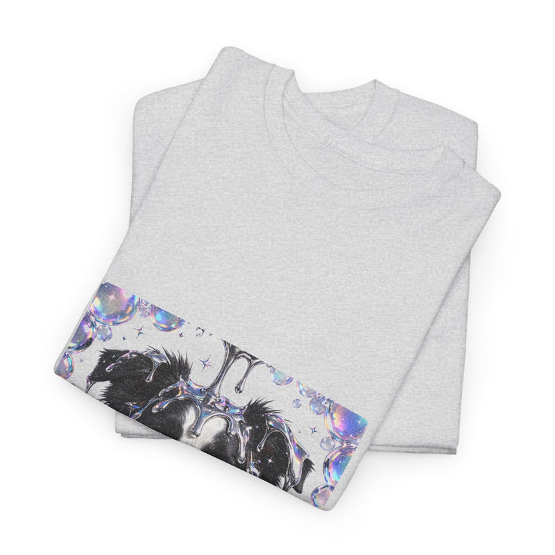 Y2K Chrome Border Collie Tee